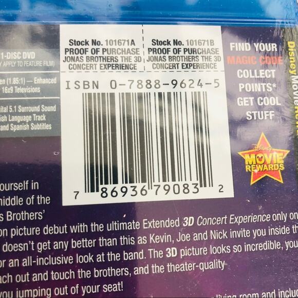 5 for $25| Jonas Brothers - The Concert Experience (Blu-ray Disc, 2009, 3-Disc) - Picture 3 of 3